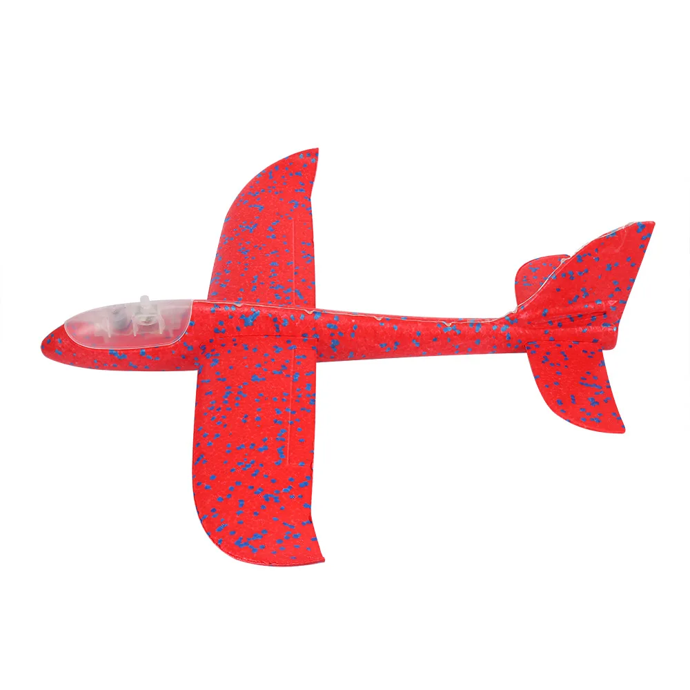 

Big Good Quality LED Hand Launch Throwing Airplane Glider Aircraft Inertial Foam EPP Toy Children Plane Model Outdoor Fun