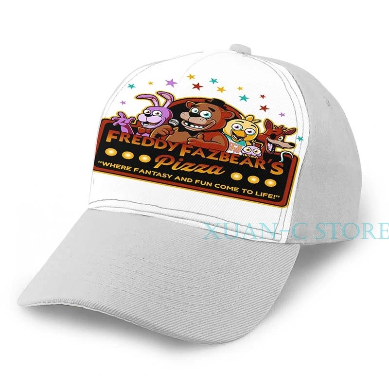 Five Nights at fredddys Freddy Fazbears piza FNAF баскетбольная Кепка с логотипом для мужчин и женщин модная черная шляпа унисекс с принтом - Цвет: Gray