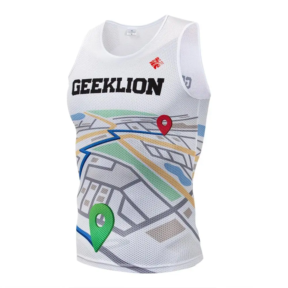 

Geeklion Breathable Running Vest Outdoor Training Sleeveless Shirt Quick-Dry Jogging Custom Suit Outdoor Sportswear