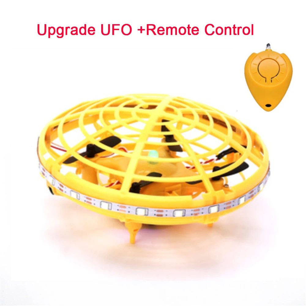 upgrade ufo Мини НЛО Дрон анти-столкновения Летающий вертолет волшебный ручной НЛО мяч самолет зондирование индукции Дрон малыш электрическая электронная игрушка - Цвет: upgrade ufo