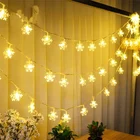 СВЕТОДИОДНАЯ Гирлянда в виде снежинок, 2 м, 20 светодиодов