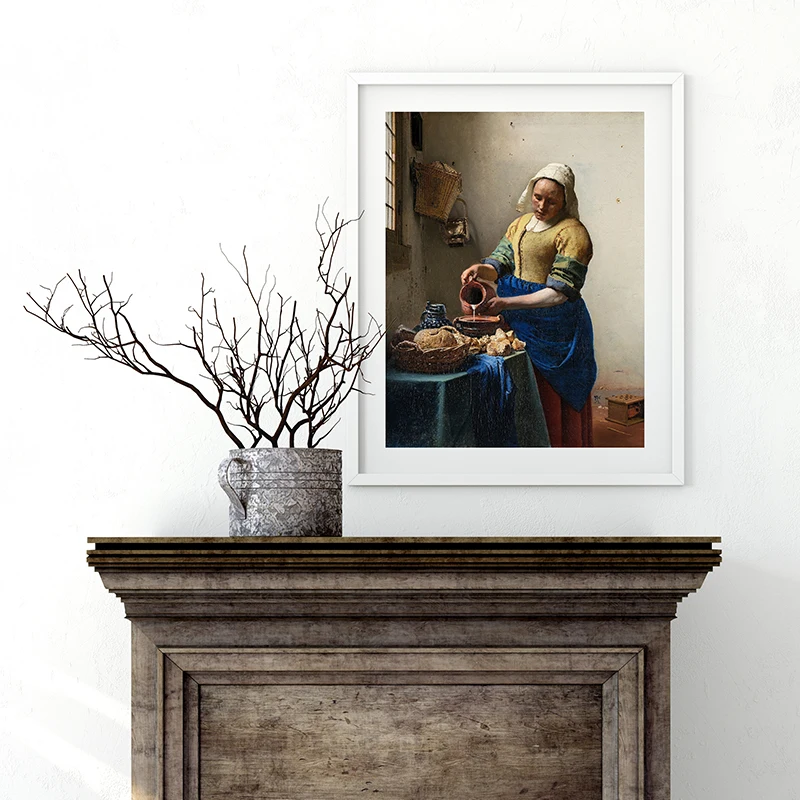 Настенная картина Milkmaid Йоханнеса Вермеера настенный постер и печать на холсте