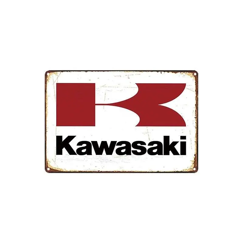 Металлическая жестяная вывеска kawasaki сервис Декор Бар паб дома Винтаж Ретро