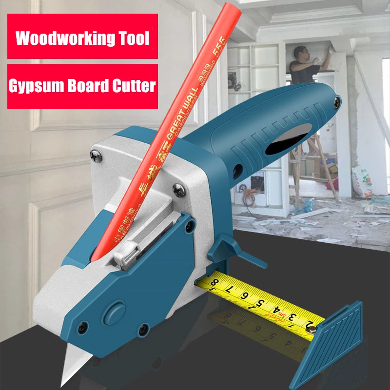 

Gypsum Board Cutter Plasterboard Edger Scriber Drywall Automatic Cutting Artifact Cutter With Scale Home Woodworking Hand Tools