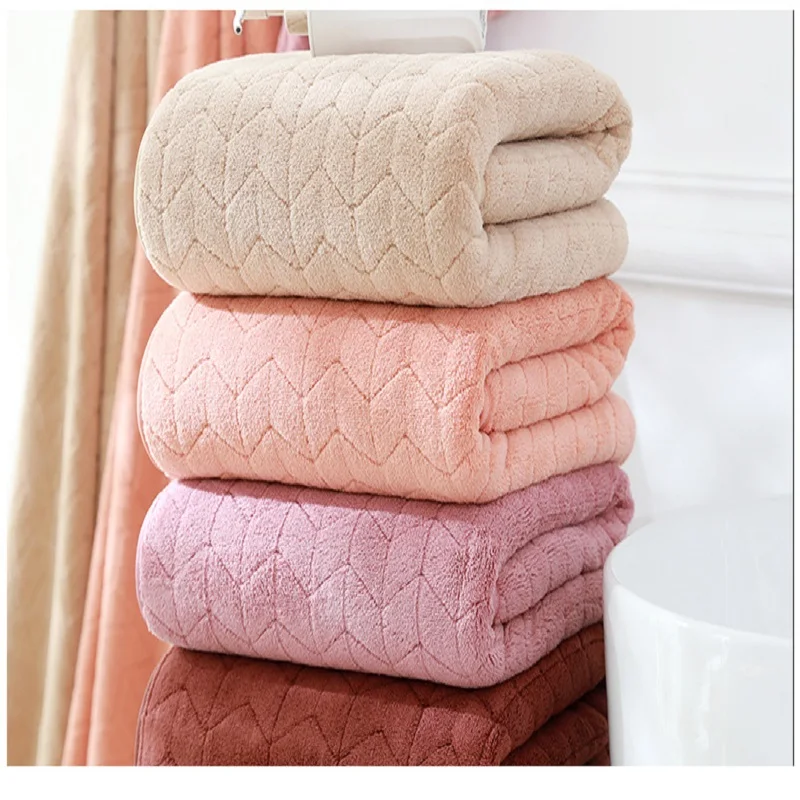 

Drop Shipping Bath Towel Jacquard Microfiber 70*140cm Beach Towels Soft Absorbent Bathroom For Adult