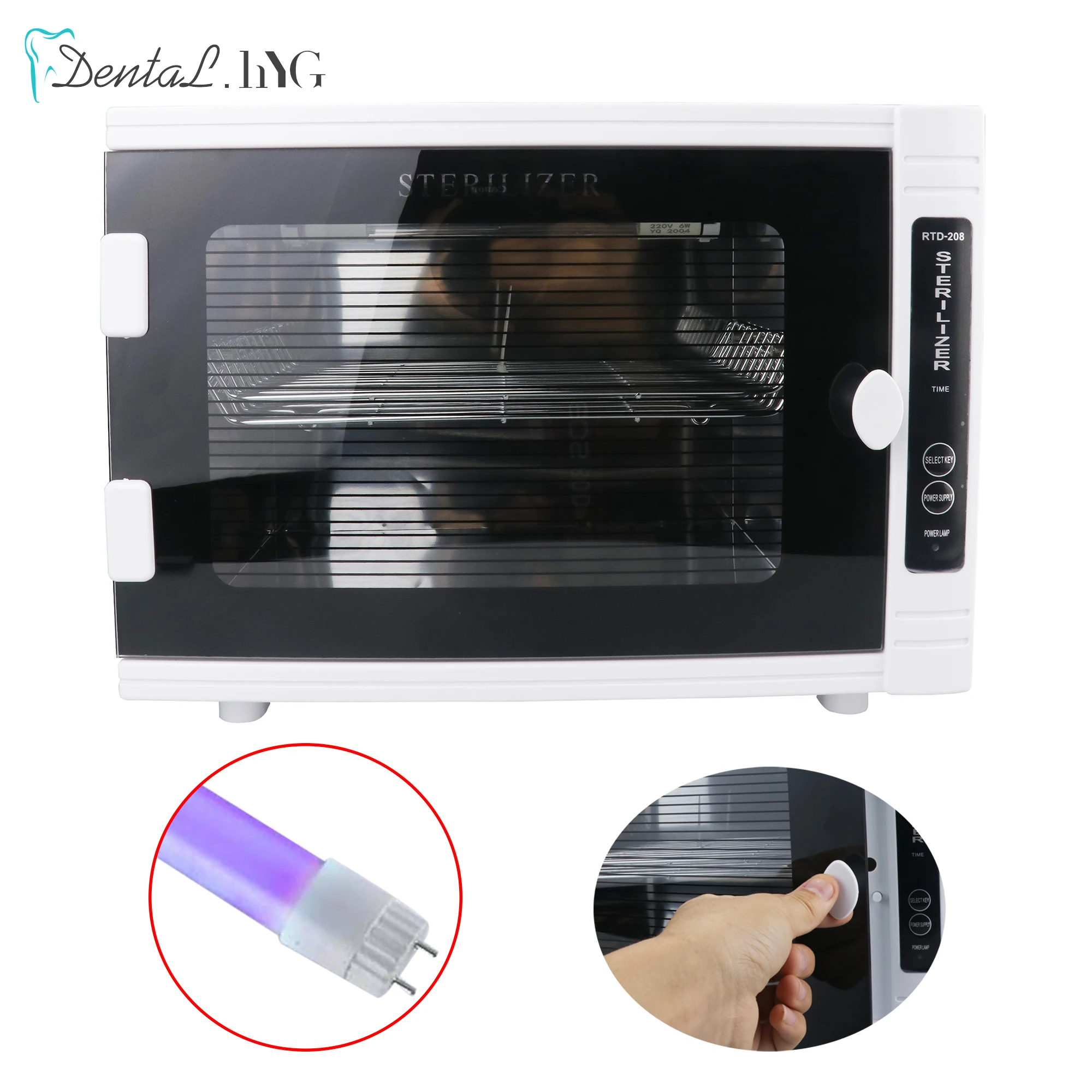 

UV Sterilizer Box Nail Manicure Tools Disinfection Cabinet Mini Ozone Ultraviolet Timer EU Sterilization Machine for Home Salon