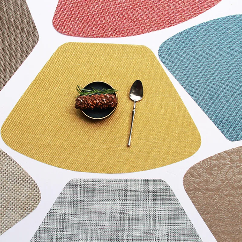 

Woven Solid Color Water Oil Resistant Non-slip Kitchen Placemat Coaster Insulation Pad Dish Cup Table Mat Hom Decor 51119