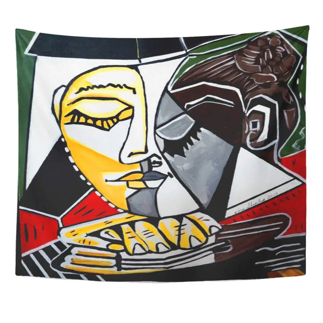 Красочные абстрактные Пикассо от норы поп домашний декор гобелены|Декоративные