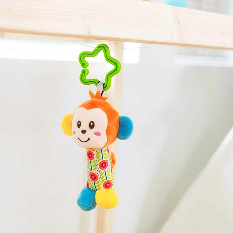 Детские ручные колокольчики животные куклы мягкие плюшевые игрушки подвесная