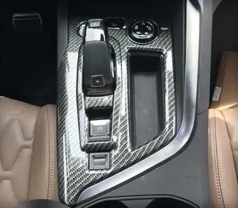 

Матовый АБС-пластик/углеродное волокно для 2017 2018 Peugeot 3008 GT 5008 декоративная рамка для панели шестеренок декоративная крышка аксессуары для отделки Стайлинг