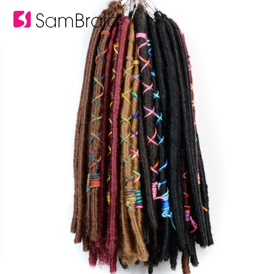SAMBRAID прямо искусственные локоны в стиле Crochet волосы 14 дюймов 12 шт./пакет крючком