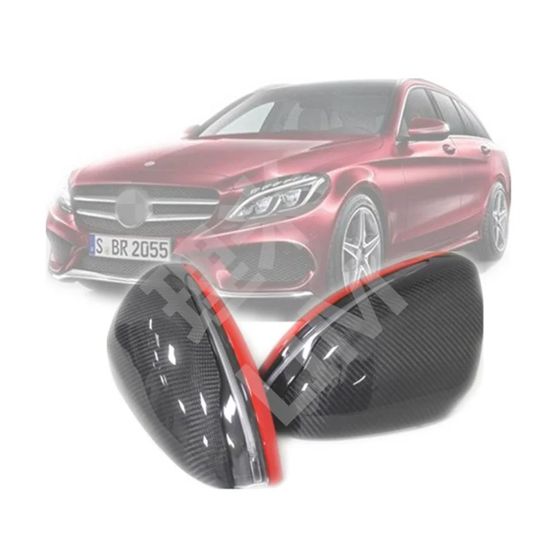 Для Mercedes W205 W222 W213 X205 Benz C S GLC E класс углеродное волокно Крыло зеркала заднего вида