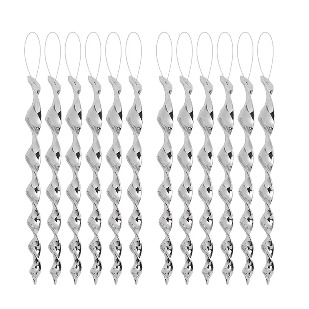 

12pcs Screw Type Bird Repellent Rods Wind Twisting Scare Rods for Roof