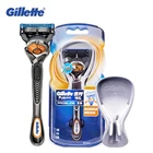 Gillette Fusion Proglide безопасное лезвие ручное Бритва для мужчин Брендовые мужские лезвия для бритья лица и бороды оригинальные 1 шт .