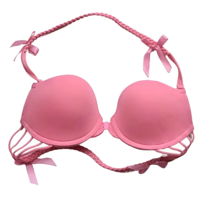 Милый японский бюстгальтер для девушек с красивой спинкой хлопковый застежкой