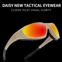 2021 daisy brand uv400 tactical glasses military goggles military sunglasses mens shooting glasses hiking glasses
