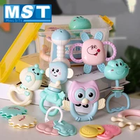 cute cartoon animal shaking bells for babies hand shake bell ring rattles with sound for 0 12 months newborns rattles baby toys