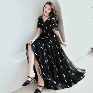 Bridesmaid Dresses for Girls Elegant V-neck Wedding Guest Dress A-Line Long Special Occasion Dresses Qipao Bridesmaid Dresses for Girls Elegant V-neck Wedding Guest Dress A-Line Long Special Occasion Dresses Qipao