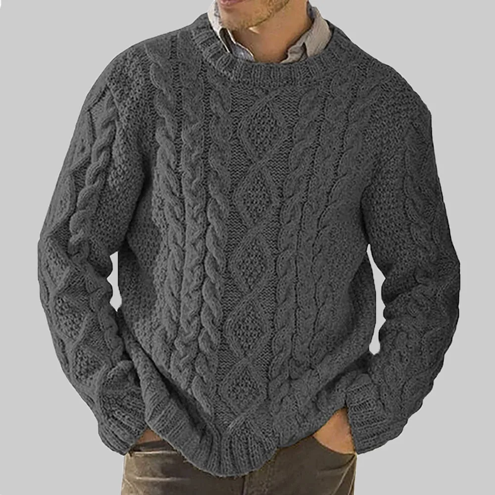 Повседневный мужской свитер в западном стиле новинка сезона осень-зима 2021