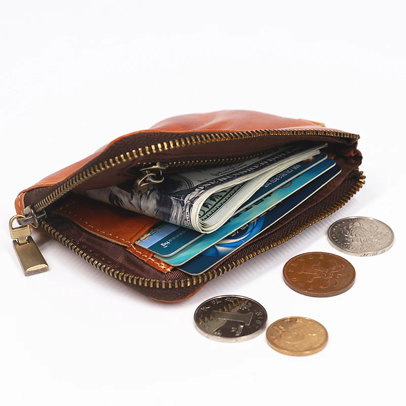 Кошелек из 2020 натуральной кожи для мужчин и женщин винтажный короткий маленький