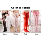 1 комплект сексуальные подвязки чулки для Для женщин сексуальная Кружевная подвязка, пояс, Мягкий Топ, Чулки с эластичным бортом, Эротическое Боди Колготки игры