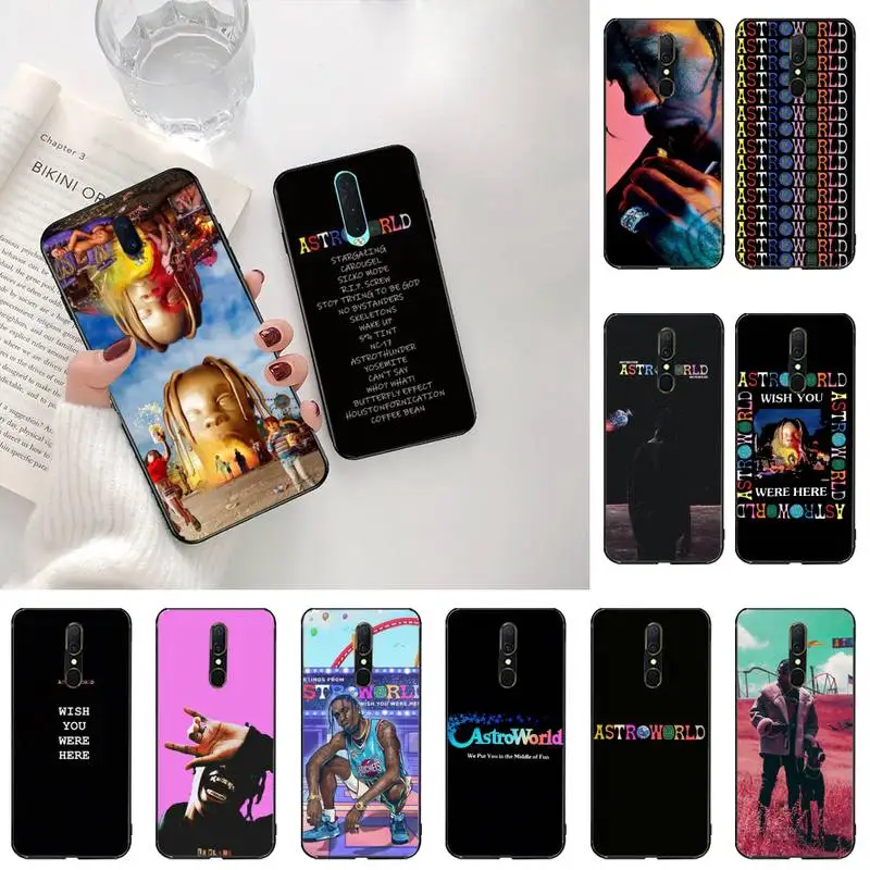 

travis scott astroworld Newly Arrived Black Cell Phone Case For Oppo A5 A9 2020 Reno2 z Renoace 3pro Realme5Pro