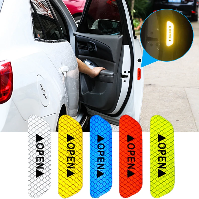 1 шт. новые отверстия автомобильной двери светоотрающей полосой Предупреждение