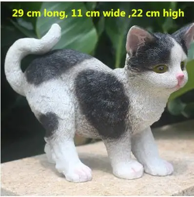 Имитация кота из смолы украшения для домашнего стола Красивые Животные|decorative gift