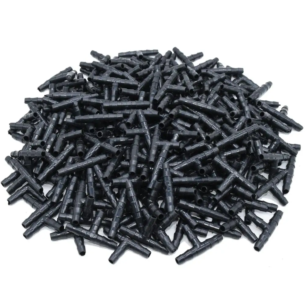 SPRYCLE 20-100PCS 1/4 Inch Connector Joint Tee Drip Irrigation Dripper Watering Garden Tools for 4mm/7mm Pipe Hose Greenhouse | Дом и сад