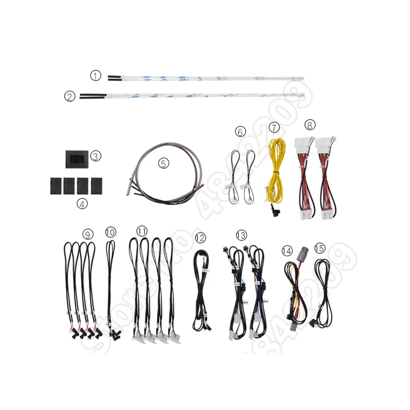 

Набор декоративных светодиодных атмосферных ламп, неоновые осветительные присветодиодный ы для Mazda Axela 2017-2020 с кнопкой управления, 64 цвета