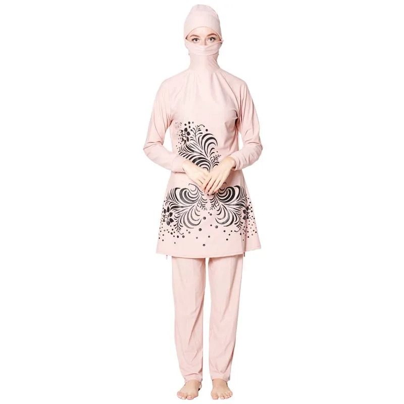 Купальник shehang Islam Burkinis купальный костюм с длинным рукавом для женщин слитный