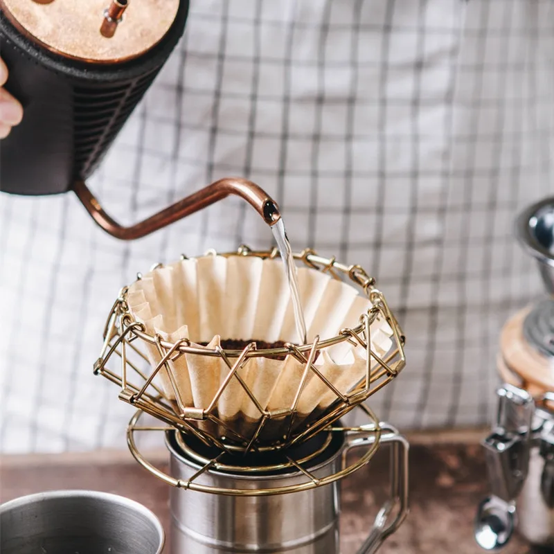Креативный металлический фильтр для кофе ручной Дырокол кофейный чашка