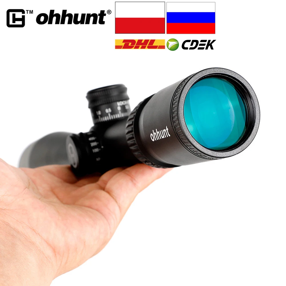 Отправка из Польши и России ohhunt Guardian 6 24X50 SF боковой Параллакс 1/2 полумил точечный