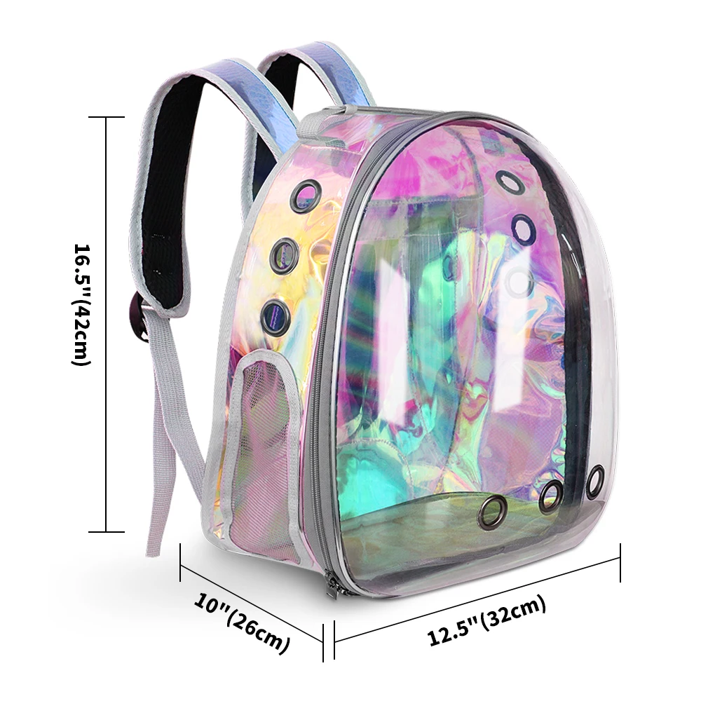 

Breathable Cat Bag Transparent Outdoor Puppy Cat Backpack Carrier Cats Box Cage Small Dog Pet Travel Box Handbag Space Capsule