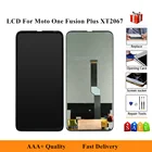 ЖК-дисплей 6,5 дюйма для Motorola Moto One Fusion Plus XT2067, сенсорный экран с дигитайзером, полностью стеклянная панель объектива в сборе + Инструменты