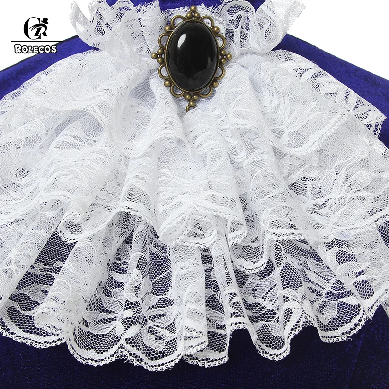 ROLECOS женское средневековое Ренессанс ретро платье темно синее плотное бархатное