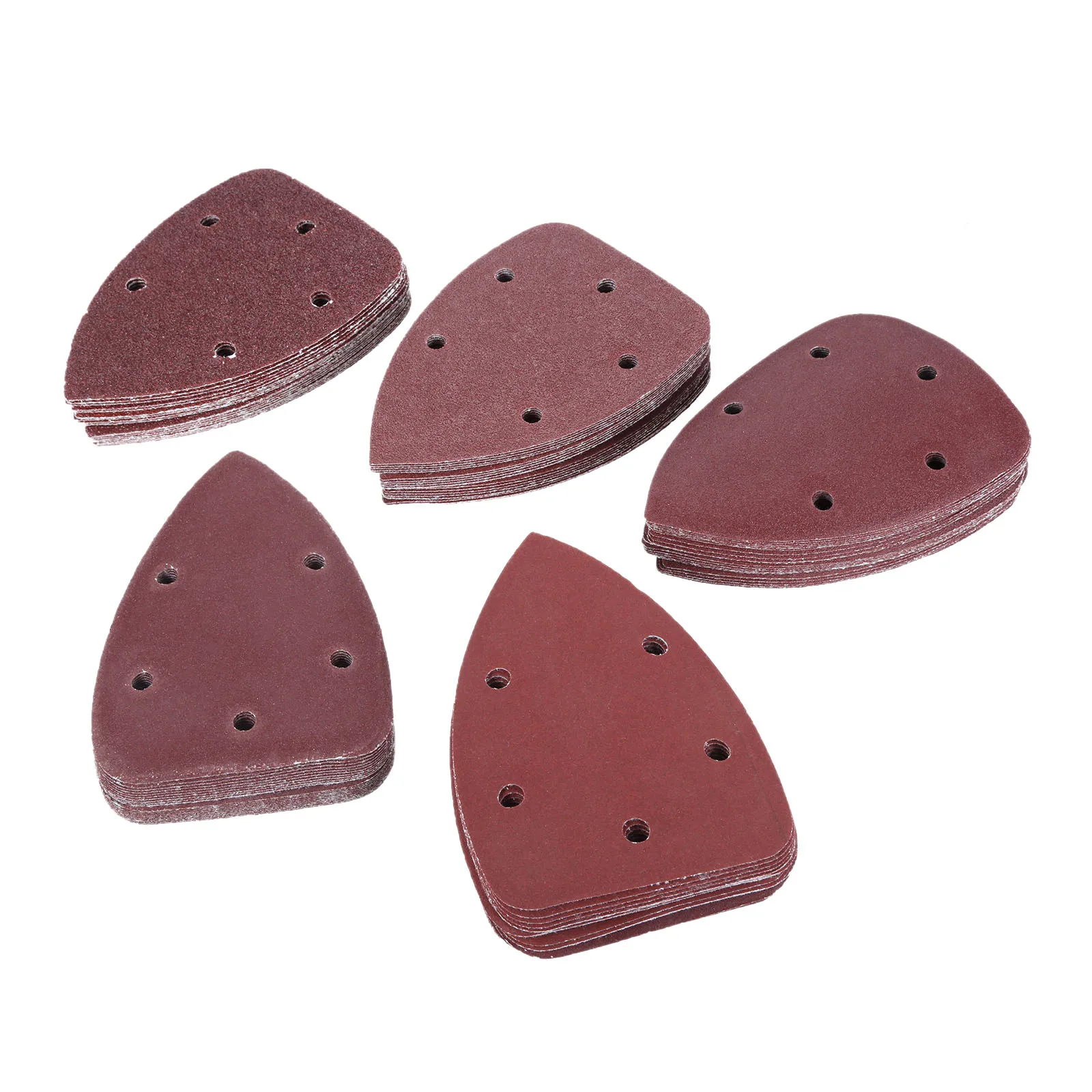 

DRELD 100PC Sanding Sheets 140x90mm Triangle Sandpaper Hook Loop 40-240 Grits Abrasive Sanding Disc For Wood Grinding Polishing