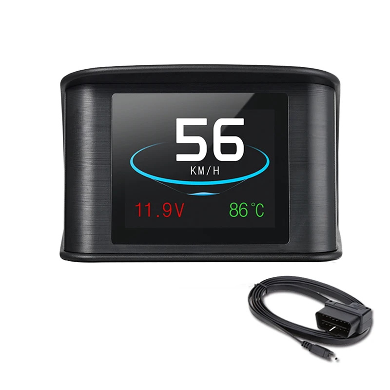 Цифровой OBD манометр Head Up Hud Дисплей бортовой компьютер автомобиль скорость автомобиля температура скорость метр расход топлива Датчик диагностики