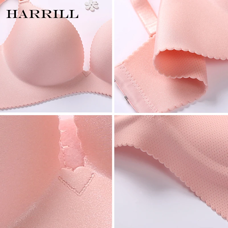 

One-Piece Seamless Bralette for Women Printed Wireless Push Up Bra Female Adjustable Straps Comfortable Bra Intimate Brassiere
