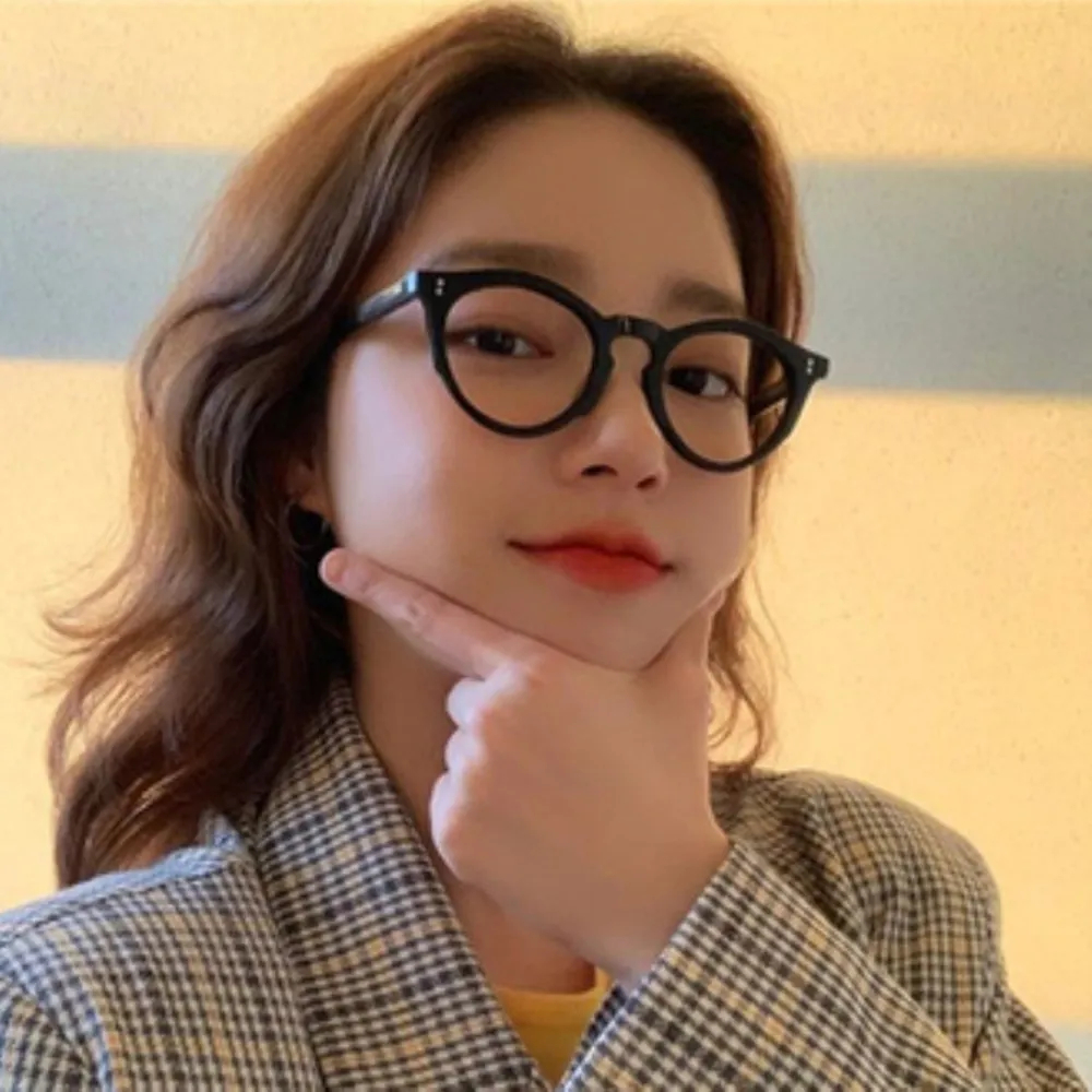 Винтажная круглая оправа в стиле ретро полная прозрачные очки из поликарбоната