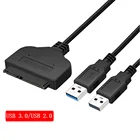 Usb-кабель Sata, адаптер Sata 3-Usb 3,0, компьютерные кабели, разъемы Usb Sata, адаптер, кабель с поддержкой 2,5 дюйма Ssd Hdd, жесткий диск