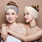 Повязка на голову из кораллового флиса, мягкая флисовая повязка на голову с бантом для лица, эластичная повязка для волос для женщин и девушек, модель 2021 года