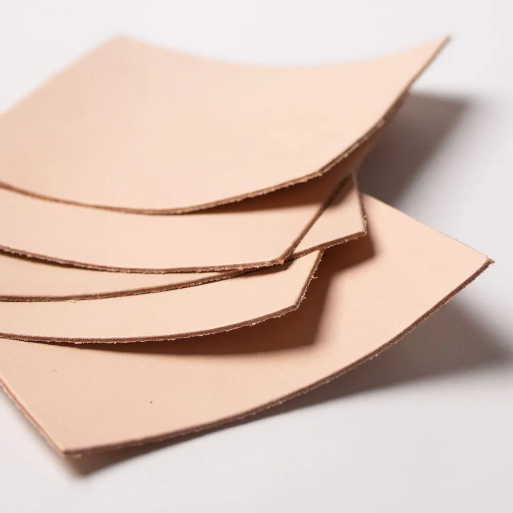 Малый размер растительного дубления кожа толстая натуральная квадратная часть