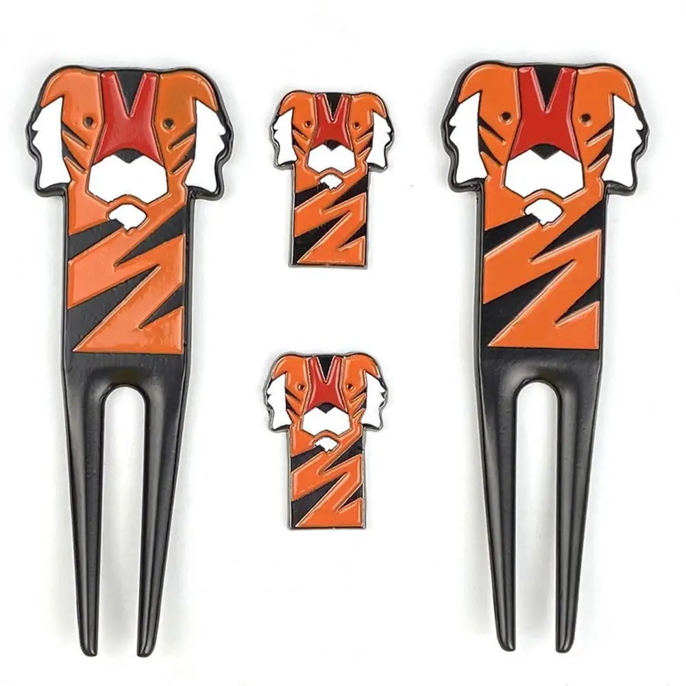 

Golf Green Fork Durable Anti-scratch Zinc Alloy Cartoon Tiger Pattern Golf Pitch Repairer Divot Tool for Golf Sports ê³¨í”„ ê³¨í”„ìš©í’ˆ