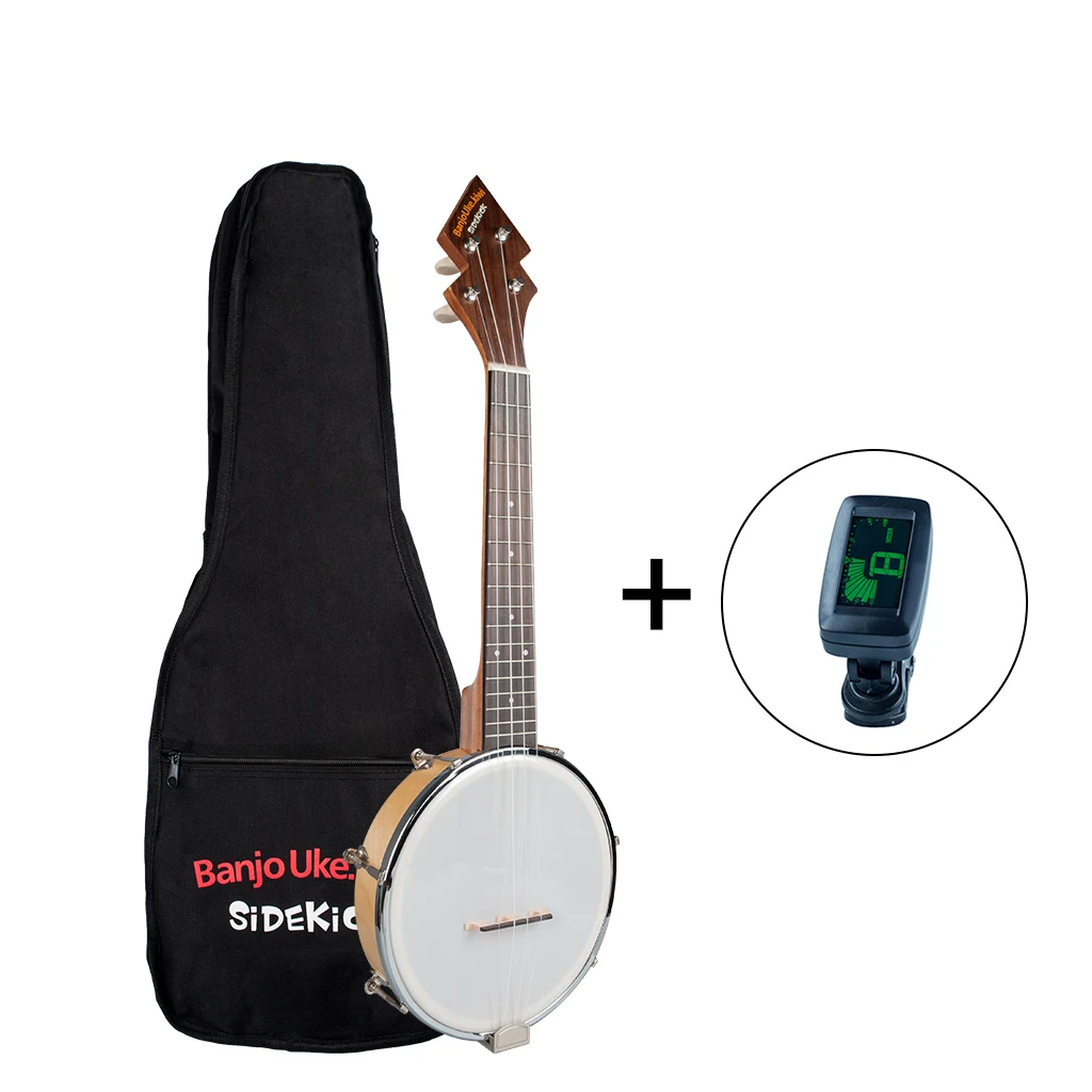 26 дюймов Banjo Banjolele укулеле 4-струнный винтажный с сумкой для переноски электронный