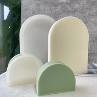 geometric door shape silicone candle mold fondant cake mould handmade aromath gypsum diffuser mould soap making home ornament