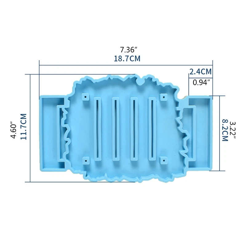 

Cup Mat Pad Silicone Mould DIY Crafts Jewelry Casting Tool Beauty Women Coaster with Storage Rack Epoxy Resin Mold