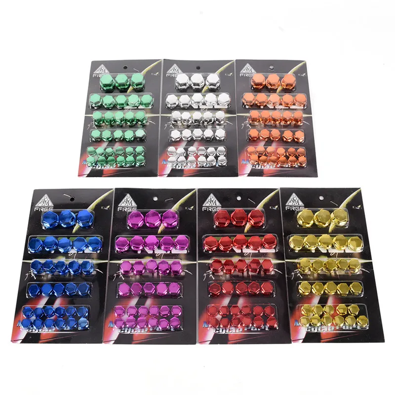 

Hot sale 30Pcs/lot Motorbike Screw Nut Bolt Cap Cover Motorcycle Screw Nut Cover Cap Decoration Car Styling