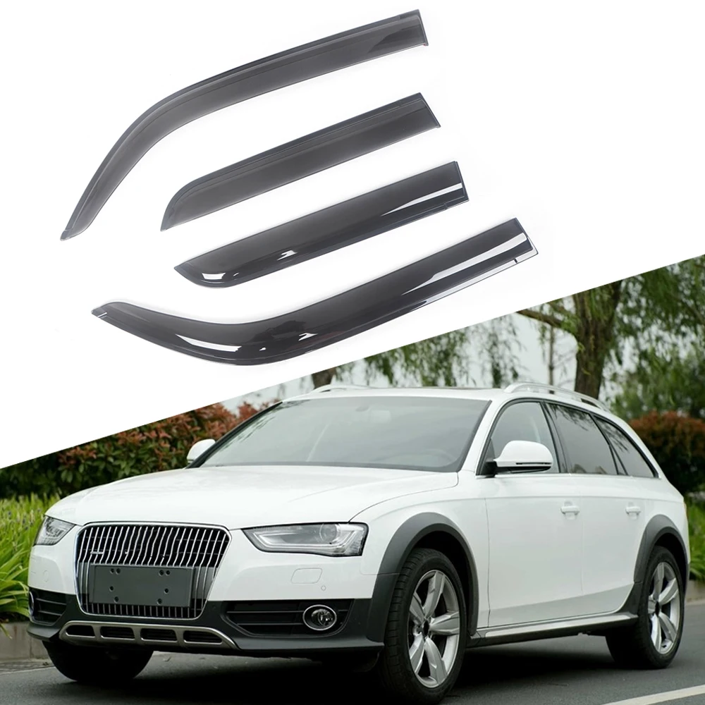 

Ветровые дефлекторы для боковых окон автомобиля Audi A4 B8 8K 2008-2016, козырек от дождя для двери, вентиляционные оттенки, козырек от темного дыма