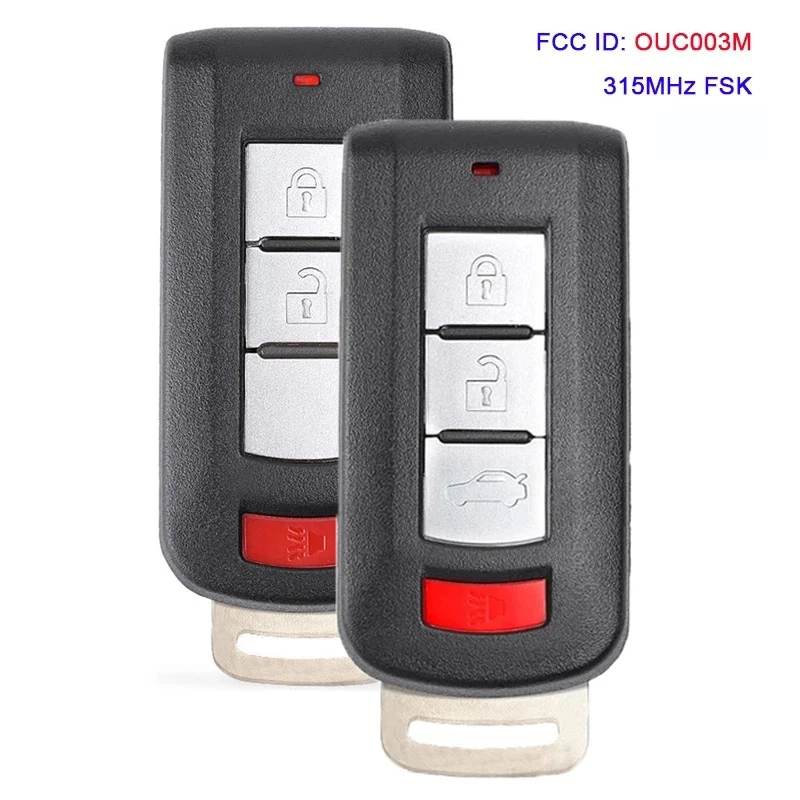 

Умный дистанционный ключ CN011026 для Mitsubishi Mirage 2013 - 2019 Mirage G4 2016-2020, модель с чипом FCCID OUC003M ID47 315 МГц FSK